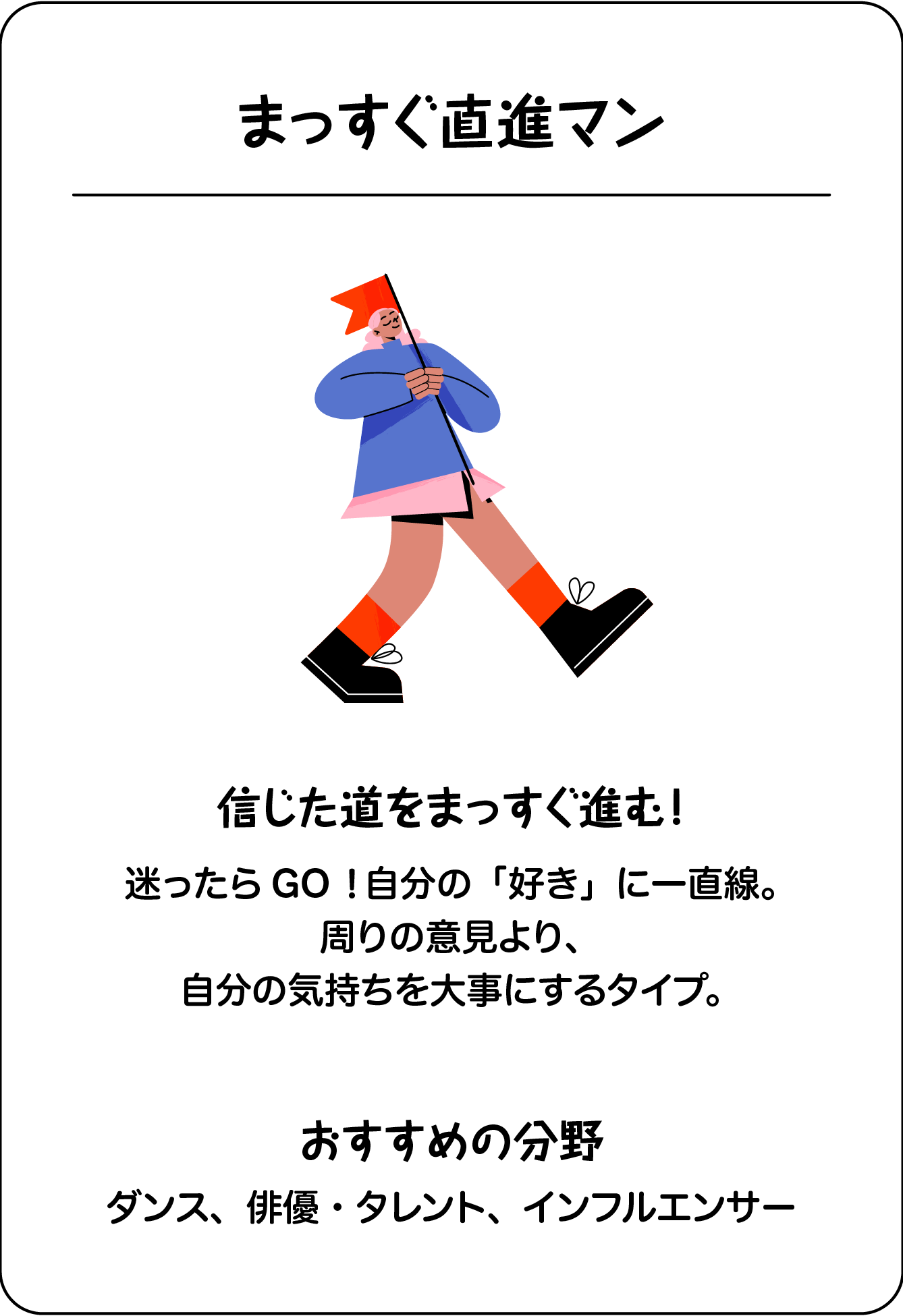 まっすぐ直進マン