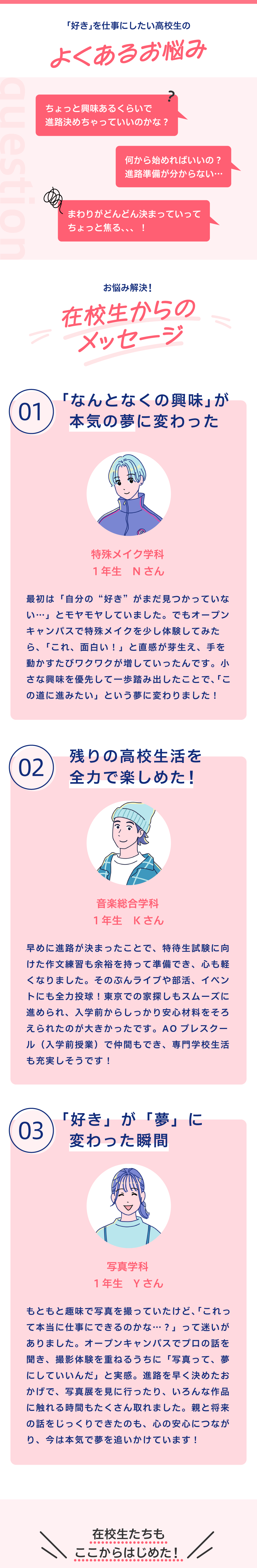 「好き」を仕事にしたい高校生のよくあるお悩み!